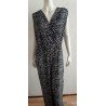 Damesromper/ Jumpsuit GRIJS/ZWARTE PATRONEN