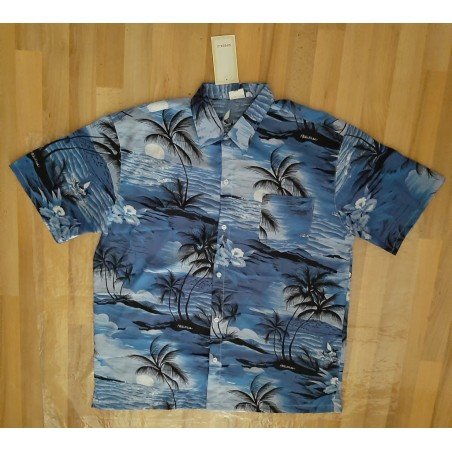 Men's Shirt with palm trees and sunrise