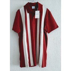 Polo shirt / Men's t-shirt red / white striped