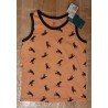 Boys T-shirt orange with dinosaurs