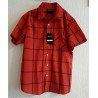 Men's shirt red / black checked