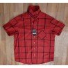 Men's shirt red / black checked