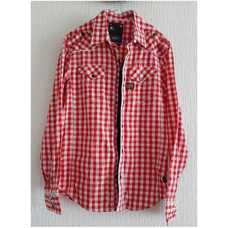 Men Shirt checkered long sleeve