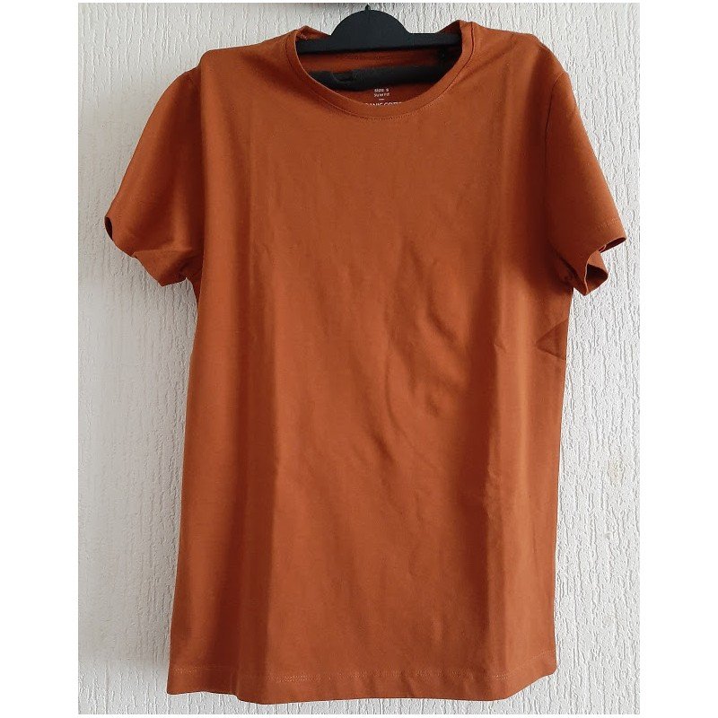 Men's T-shirt ginger / brown color