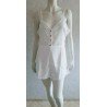 Ladies romper / Jumpsuit white with open back