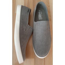 Men's shoe canvas gray slip-on