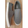 Men's shoe canvas gray slip-on