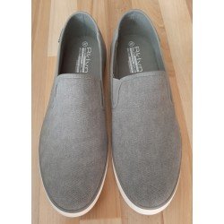 Men's shoe canvas gray slip-on