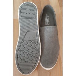 Men's shoe canvas gray slip-on