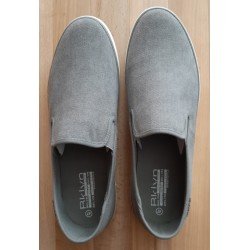 Men's shoe canvas gray slip-on