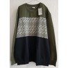 Heren T-shirt / Sweater Jack & Jones lange mouw donkergroen/zwart