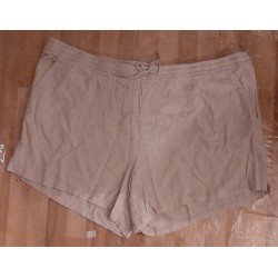 Damesbroek - Damesshort linnen beige