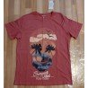 Men's T-shirt fuchsia palm trees