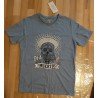 Heren T-shirt blauw doodskop Dia Muertes