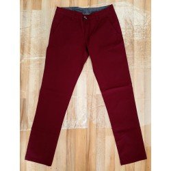 Nette lange broek Slim Fit bordeaux/rood