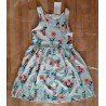 Children's dress light blue with flowers