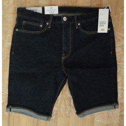 Men Short Denim Slim Fit dark blue