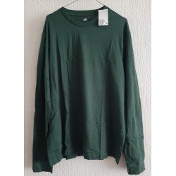 Men's T-shirt / Polo shirt long sleeve dark green