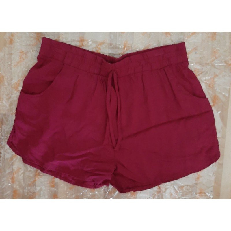 Damesbroek - Damesshort bordeaux