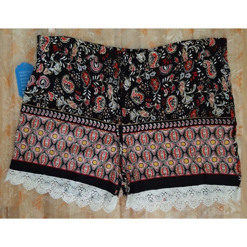 WOMEN'S/ Ladies pants - WOMEN'S SHORT JAVA PATTERN FABRIC