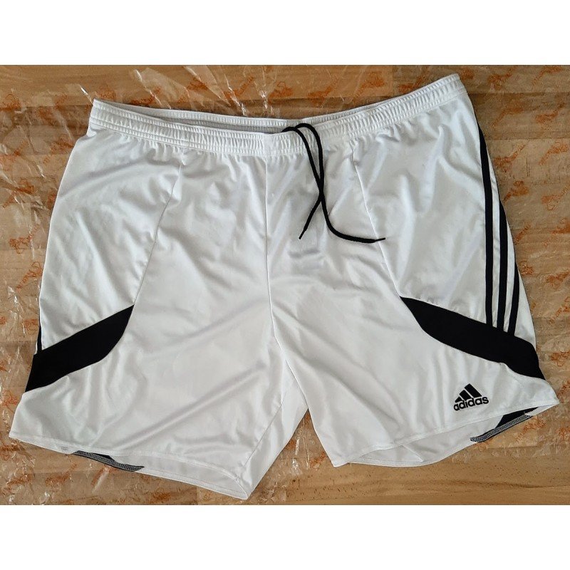 Heren Short Adidas wit met strepen