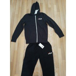 Men's set / Tracksuit Fila (hoody hood and sweatpants) black/grey