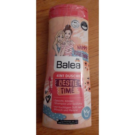 Balea Kinderdouchegel, shampoo, conditioner, gezichtsverzorging - 4 in 1 Bestie Time voor meisjes