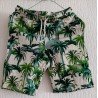 Boys set: T-shirt and shorts jungle prints palm trees and animals