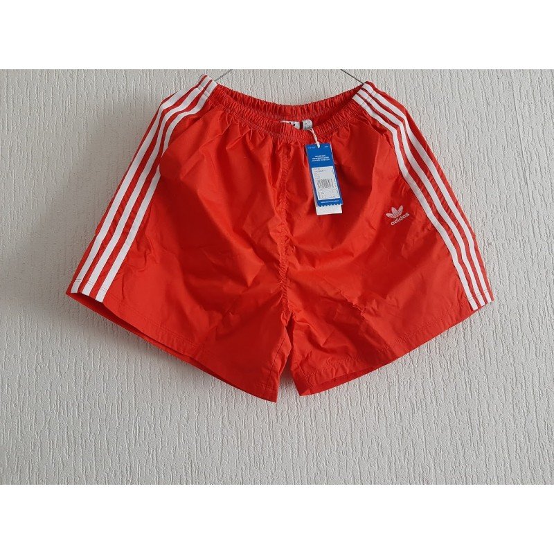 Damesbroek - Damesshort Adidas rood/wit