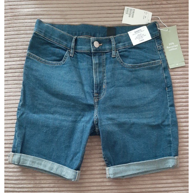 Jongensshort blauwe jeans