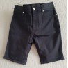 Heren short Slim Fit donker grijze katoenen Twill broek