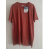 Heren T-shirt effen bordeaux