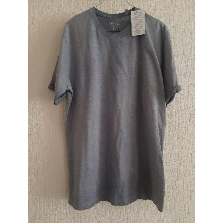 Heren T-shirt effen licht blauw