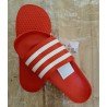 Herenslipper en damesslipper rood/ wit Adidas Adilette Aqua