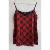 Rood geruite blouse