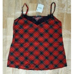 Rood geruite blouse