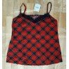 Rood geruite blouse