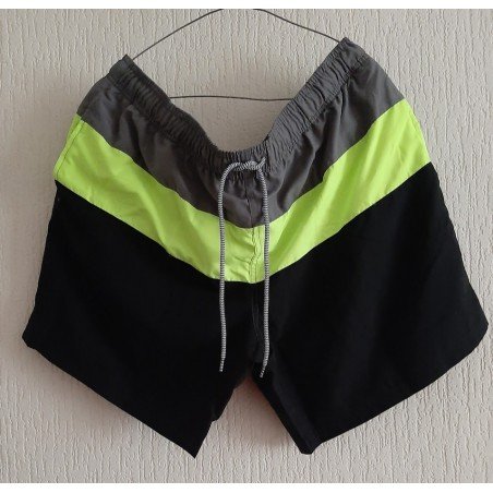 Heren Short gekleurd groen/zwart