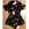 Damesromper/ Jumpsuit gele bloemen