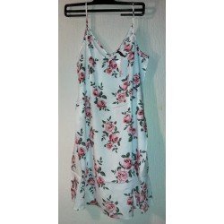 Ladies dress pink flowers