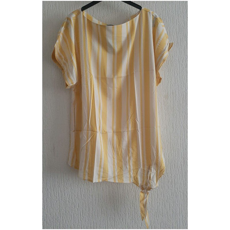 Blouse yellow / white striped