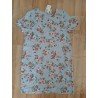 Ladies dress light blue with roses