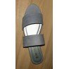 Ladies slipper / clog light purple with a low block heel