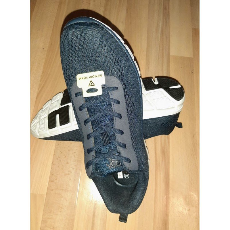 Men's shoe sneakers / sneakers dark blue Osaga - white / black sole